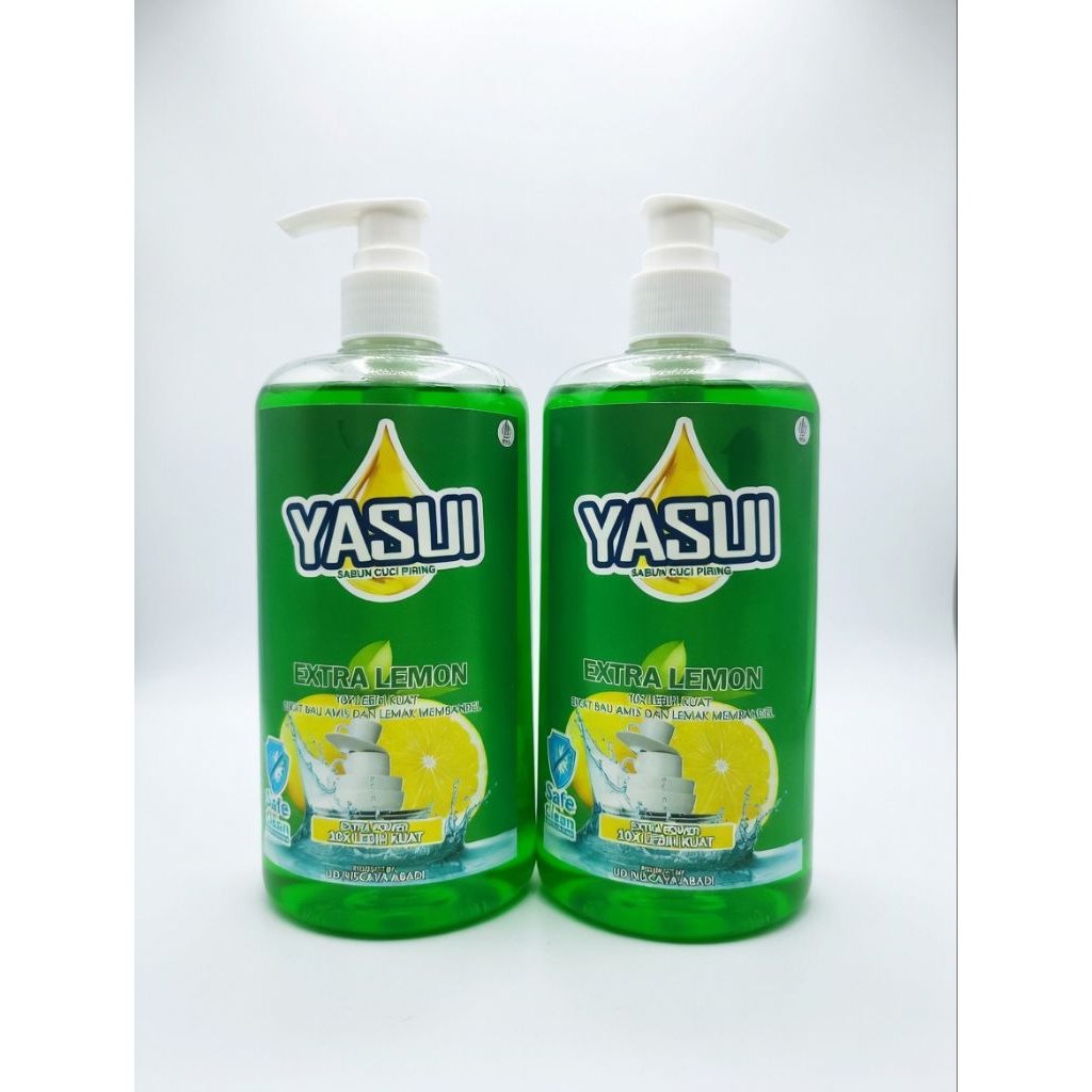 Sabun Cuci Piring 500ml YASUI Ekstra Lemon Botol Pump | Sabun Cuci Piring Penghilang Lemak | Sabun C