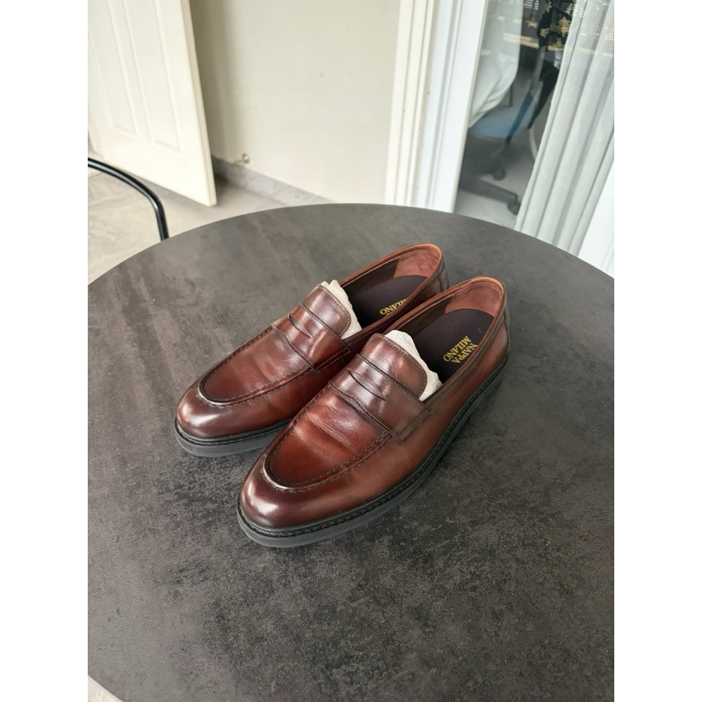 Nappa Milano Conrad Penny Loafers Coffee (SECOND)