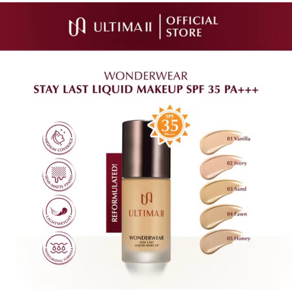 ULTIMA II Wonderwear Liquid Foundation 35ml