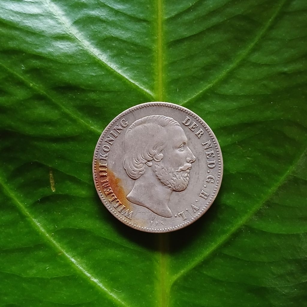 Koleksi Barang Peninggalan Koin Perak 1 Gulden Willem III Th 1857