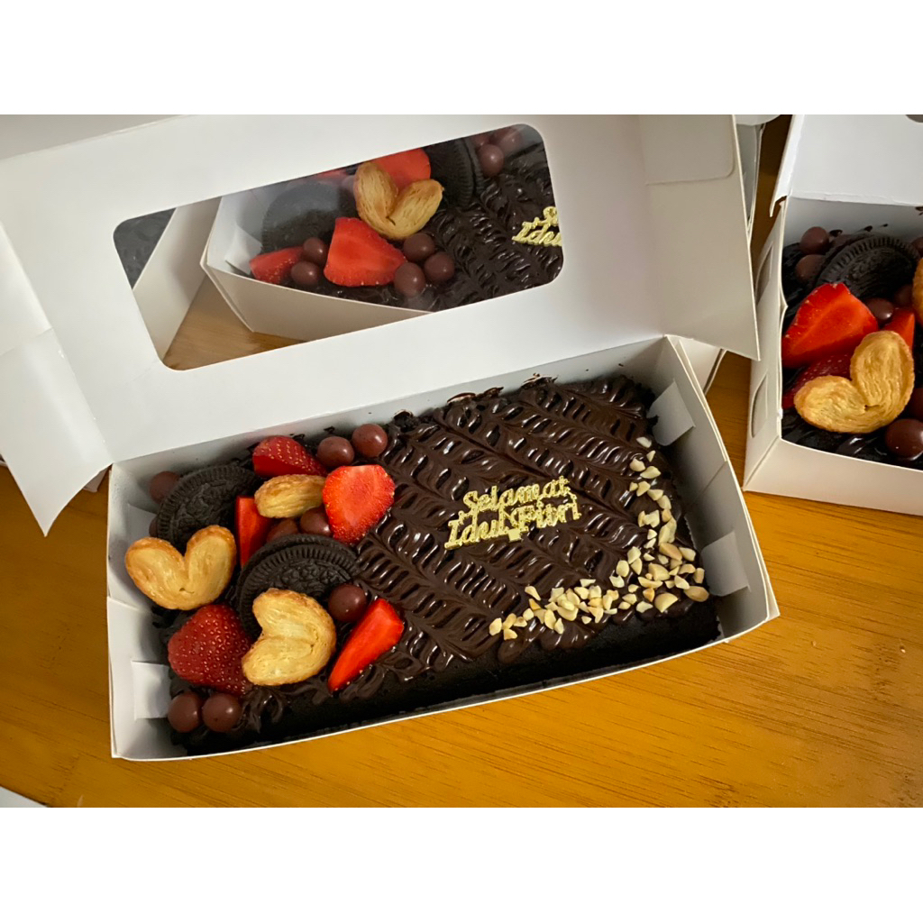 Brownies kukus idul fitri hampers