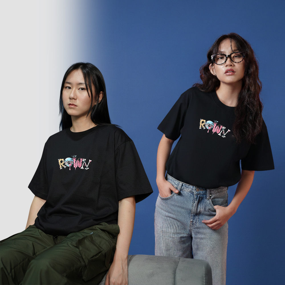 Rown Division Kaos Pendek || Deadler Hitam T-Shirt