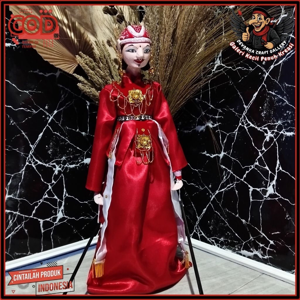Wayang Golek Maktal ±70cm – Karakter Unik & Berkarakter Kuat | Handmade Eksklusif