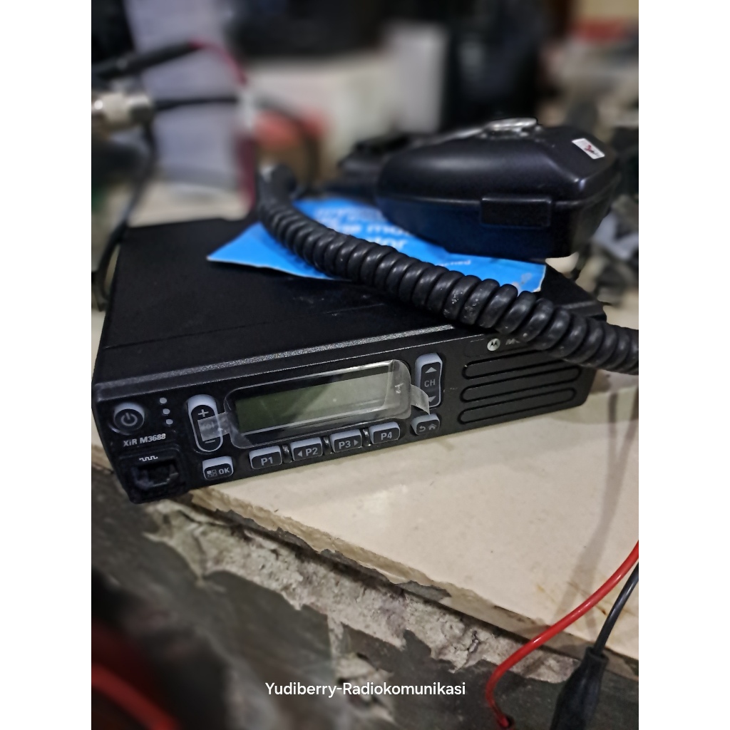 Radio Rig Motorola Xir M3688 VHF Ori Xirm3688 Power 45 Watt Frekuensi VHF 136Mhz sd 174Mhz Kondisi B