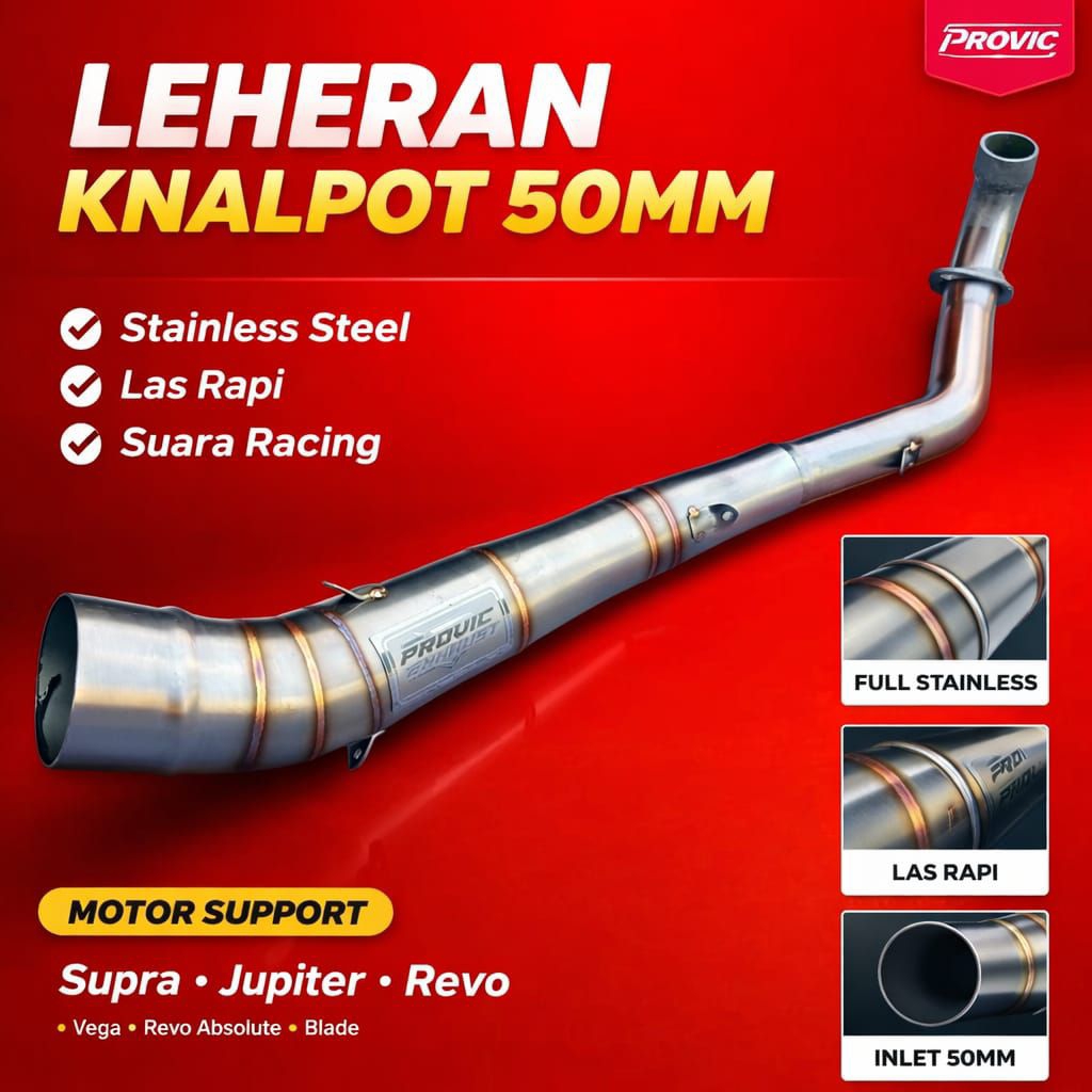 Leher Leheran Knalpot Suzuki Smash Bebek Standar Shogun sp 125 Shogun lama Shogun 110 Provic Exhaust
