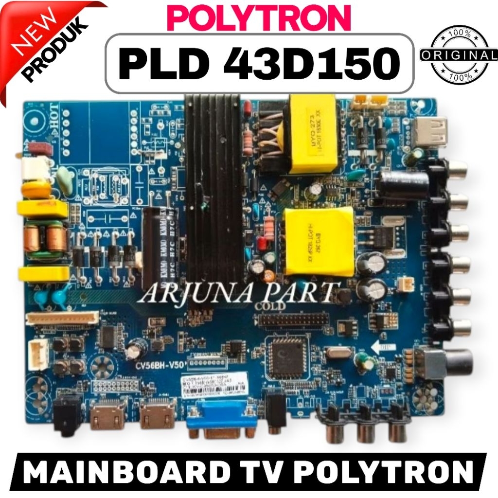 MB TV POLYTRON PLD43D150 / MAINBOARD TV POLYTRON PLD43D150 / MESIN TV POLYTRON PLD43D150 / MODUL TV 