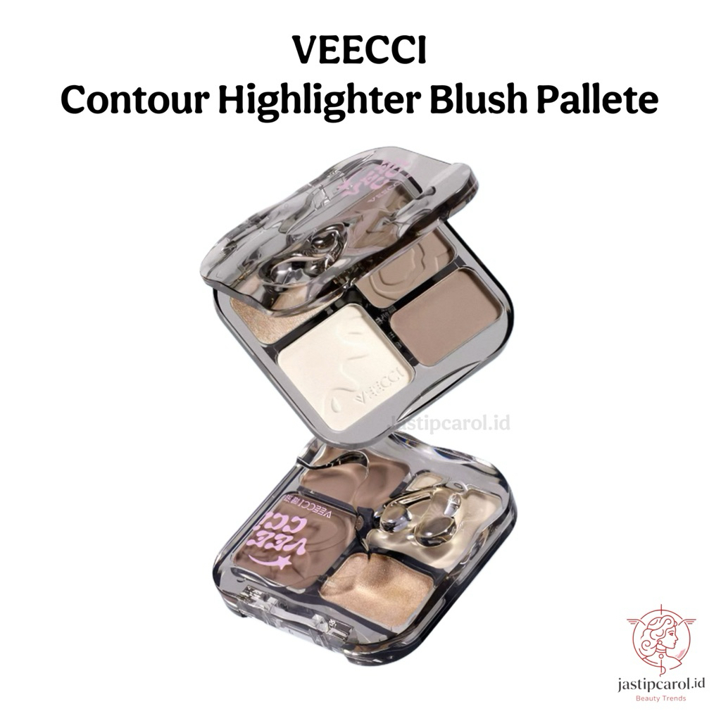 VEECCI Contour Highlighter Blush Bronzer Makeup Palette