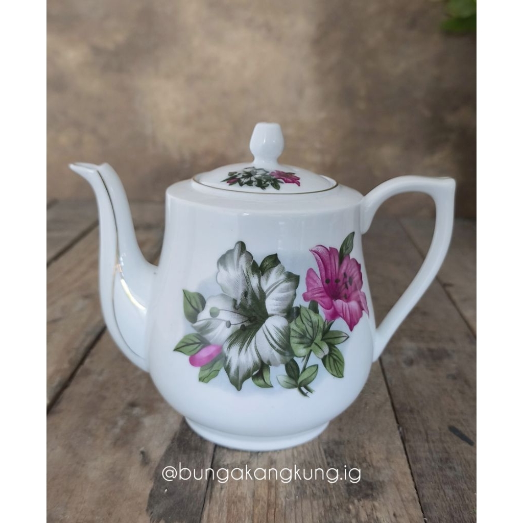 Teko jadul lawas bunga kangkung