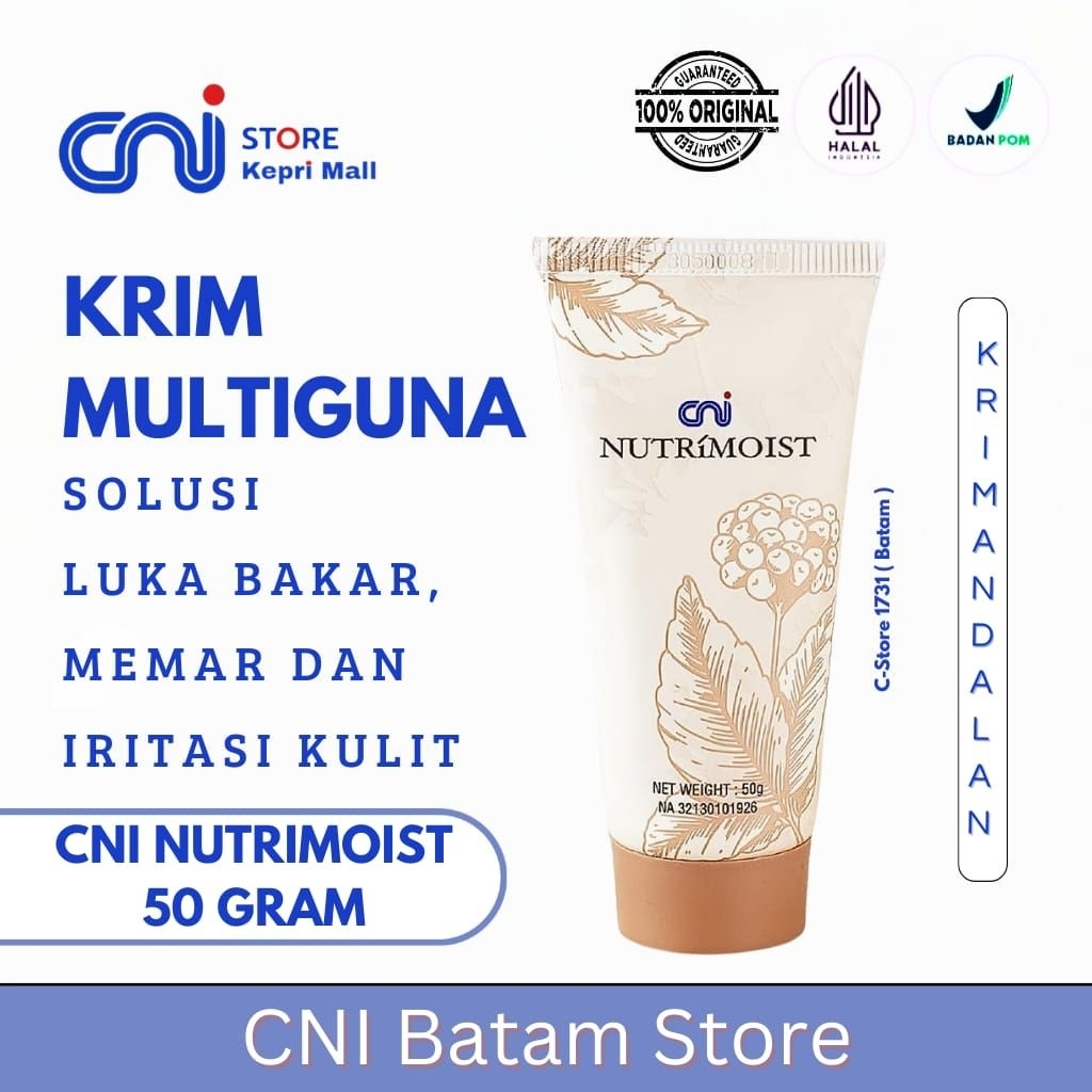 CNI Batam | CNI Nutrimoist 50 gram ( Krim luka bakar dan iritasi kulit)