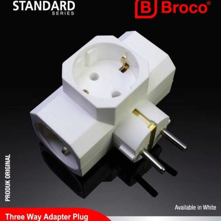 Steker T BROCO / Colokan T BROCO / Steker T Arde Broco (cms)