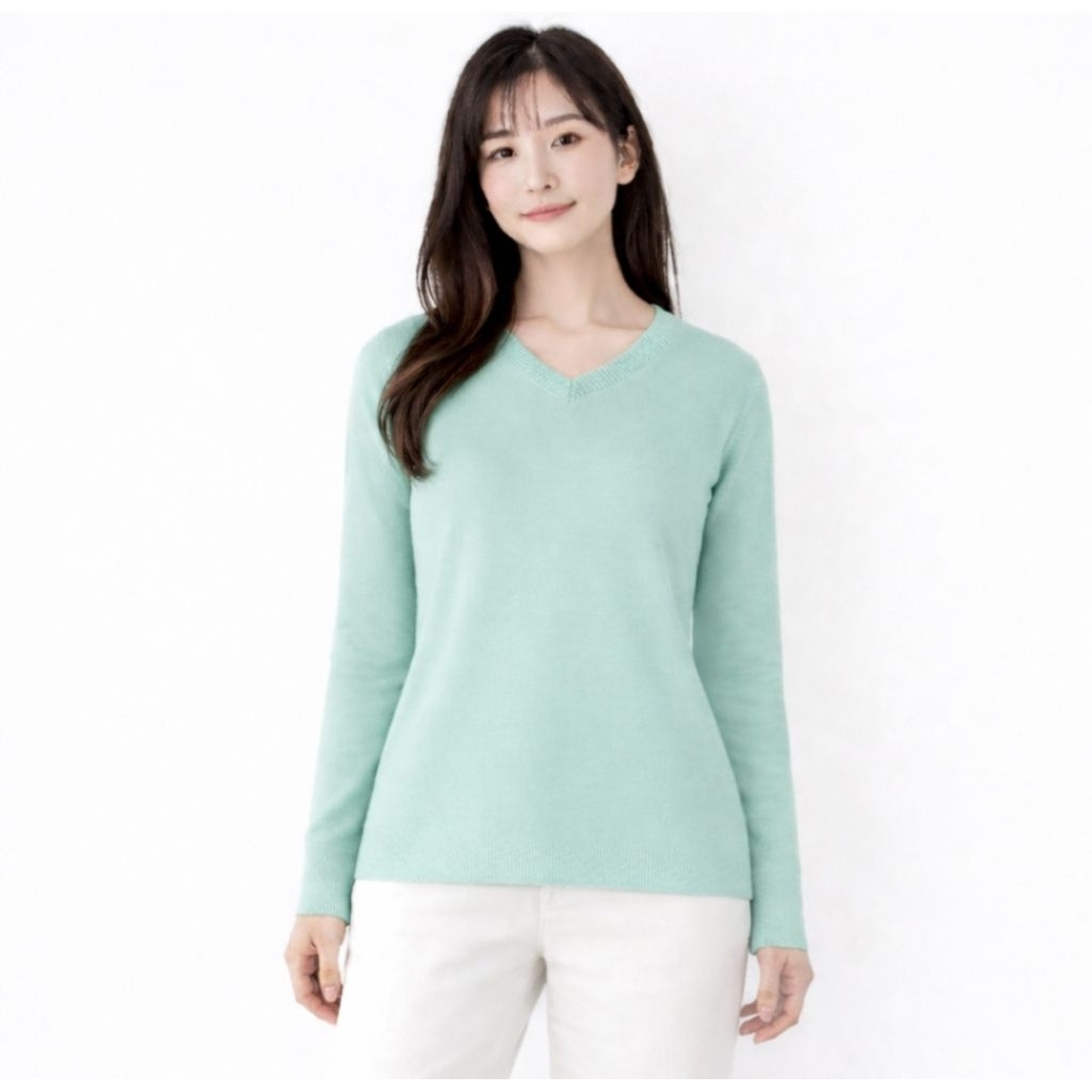 Light Sweatshirt Rayon Pastel Mint Green