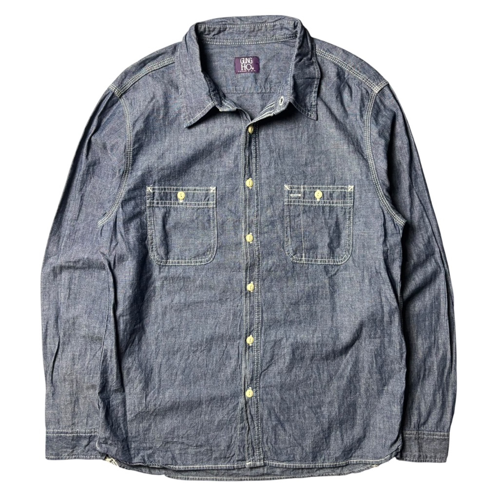 Gung Ho Blue Chambray Work Shirt