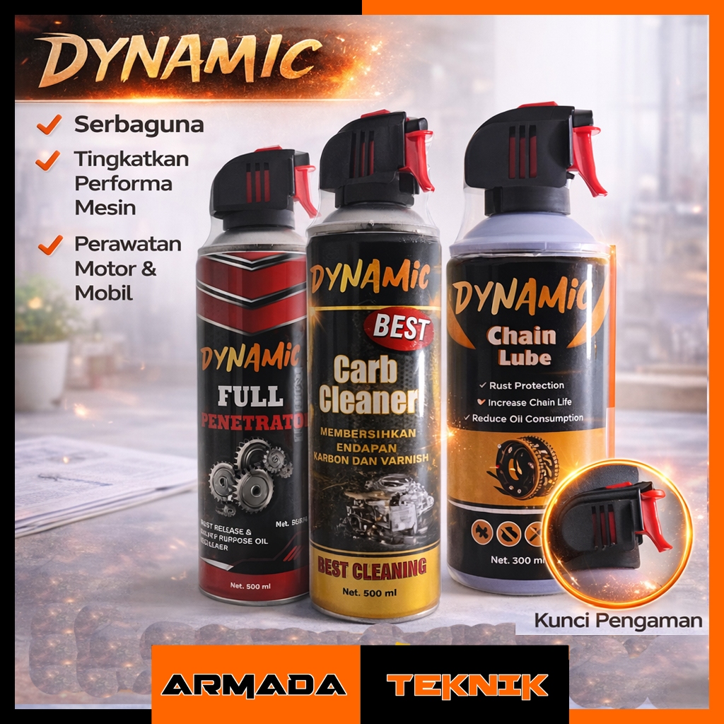 Dynamic Carbu Cleaner Pembersih Karburator 500 ml Chain Lube Penetrate