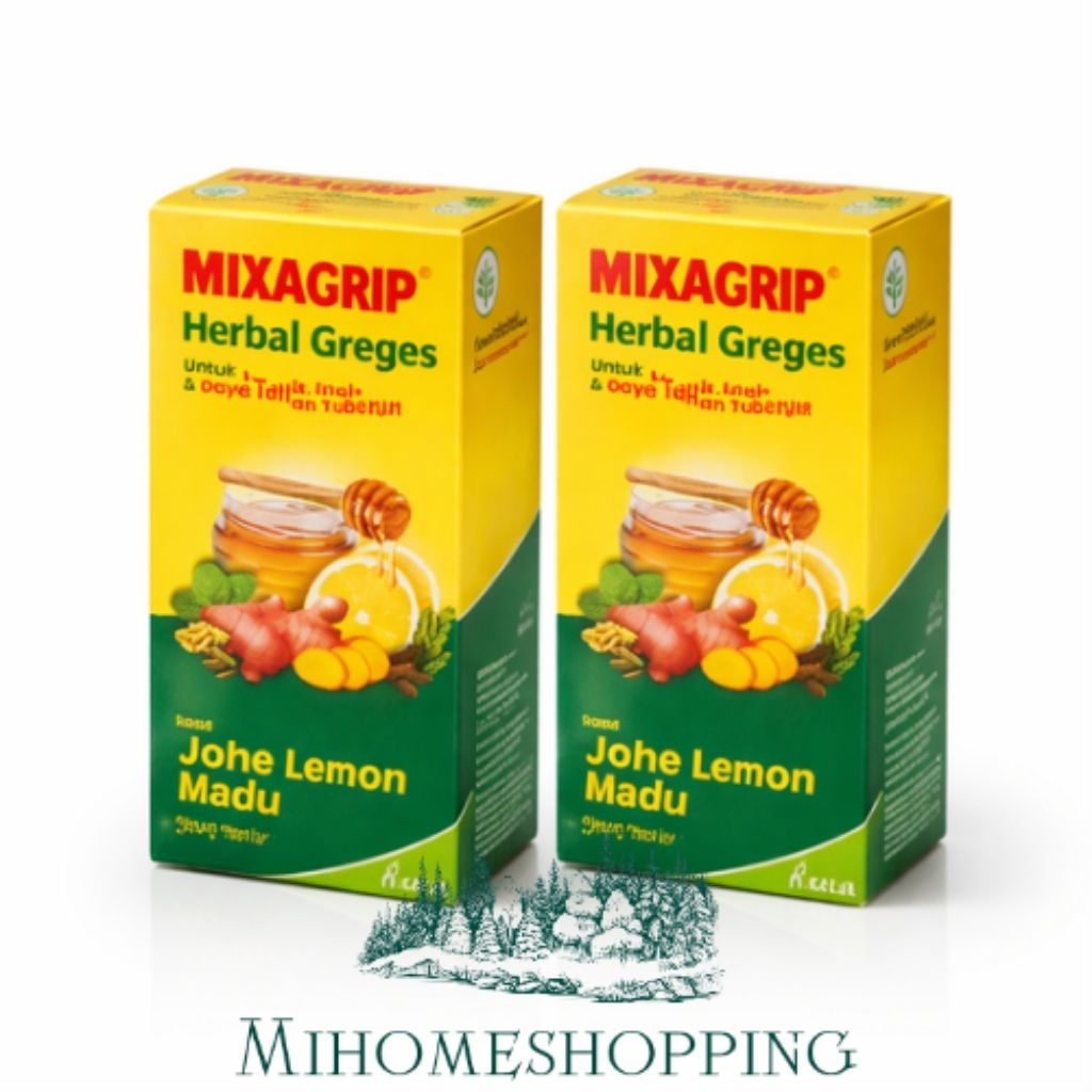 MIXAGRIP Herbal Greges Jahe Lemon Madu – Sirup Herbal Sachet