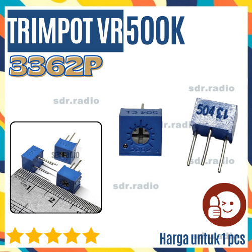 VR 3362P 3362P 500 K Ohm Trimpot variabel resistor Presisi 3362 P 504 500k Ohm