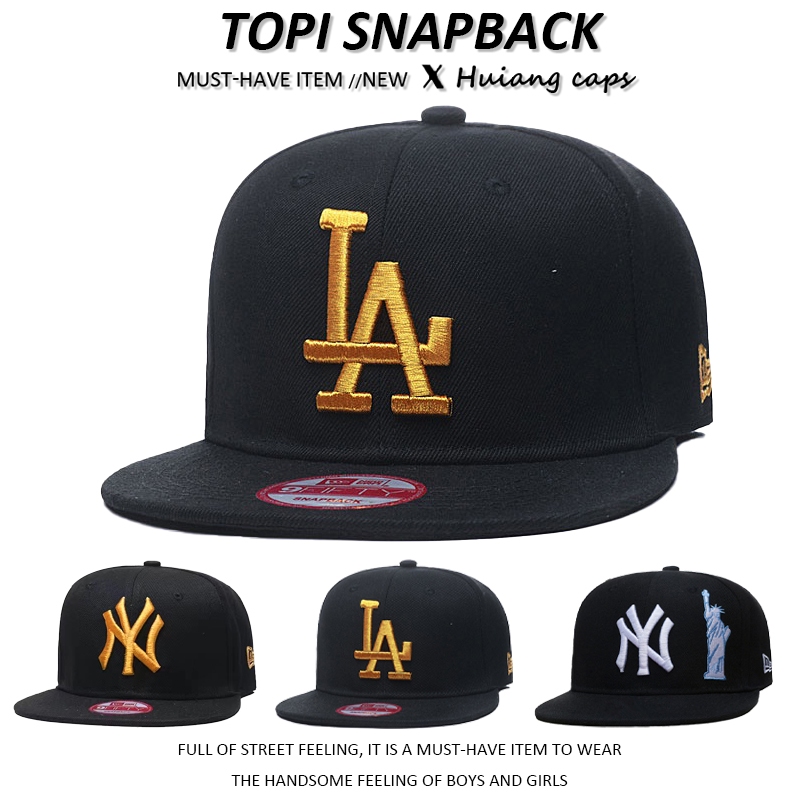 Topi baseball original LA sulaman topi Snapback fashion Pinggiran lurus hiphop cap unisex