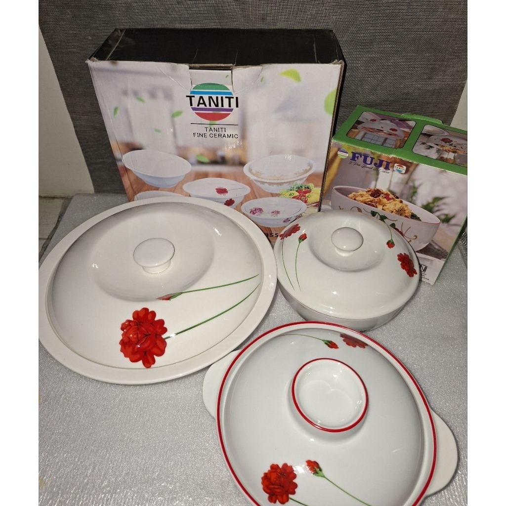 MANGKOK KERAMIK + TUTUP