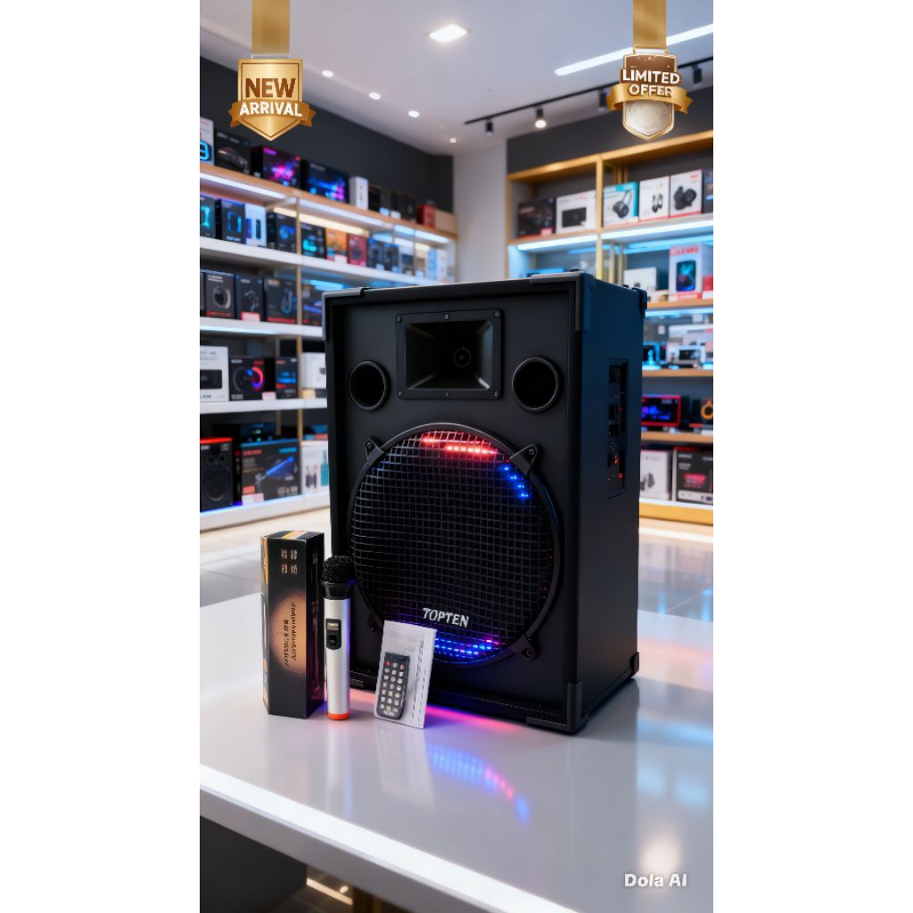 speaker Bluetooth Top Ten sb700wbt ukuran 15 inch