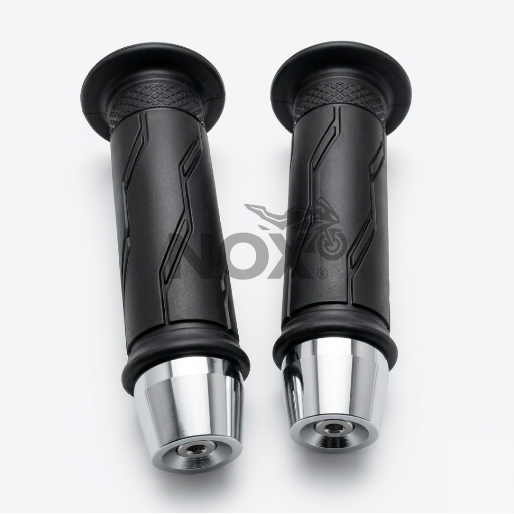 Handgrip Yamaha Chrome + Jalu Universal Motor Mio NMAX Soul GT Jupiter Vega Force F1ZR PCX Grip Gas 