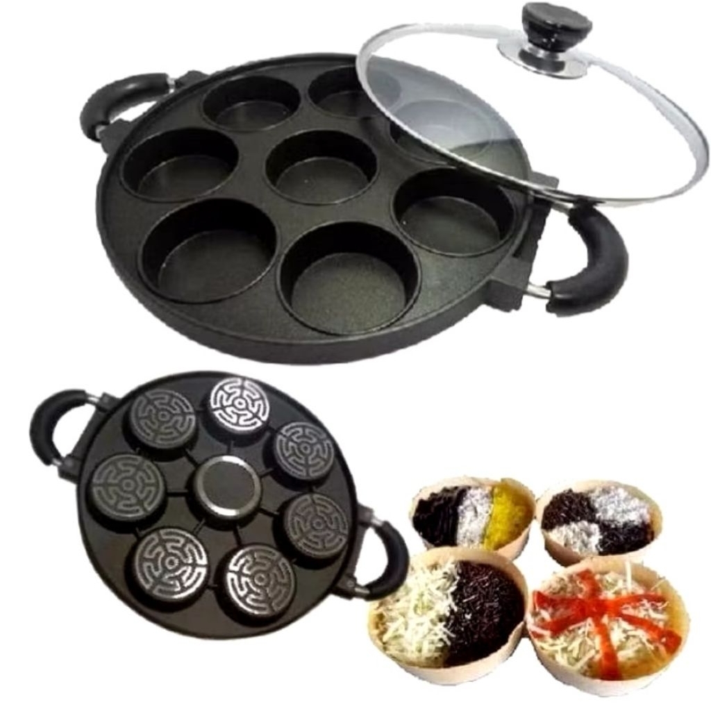 Idola Cetakan Kue Anti Lengket Variasi 4 / 15 / 19 Lubang - Snack Maker Aluminium Tebal Bahan Alumin
