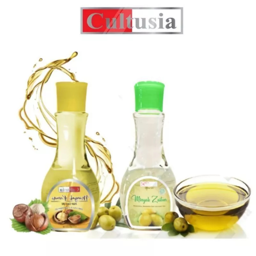 Cultusia Minyak Zaitun | Kemiri 75ml untuk Mengurangi Rambut Rontok