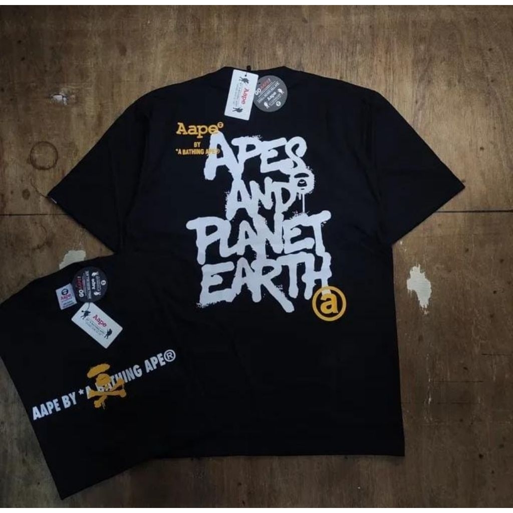 KAOS OVERSIZE AAPE X ONE PIECE COTTON 20s