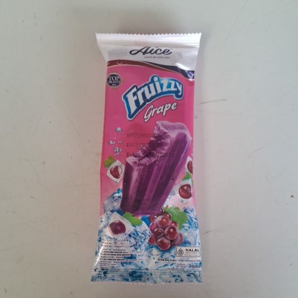 Aice Ice Cream Fruizzy Grape 70 Ml 1 Dus Isi 50