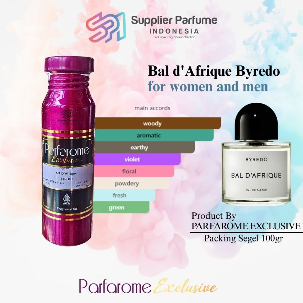 BAL D'AFRIQUE FOR WOMEN AND MEN By PARFAROME EXCLUSIVE Segel 1OOgR
