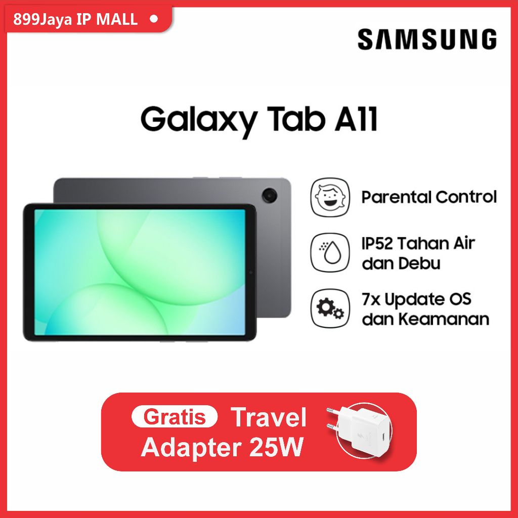 SAMSUNG GALAXT TAB A11 LTE 4/64GB - TABLET SAMSUNG 8.7INC -  GARANSI RESMI 1 TAHUN