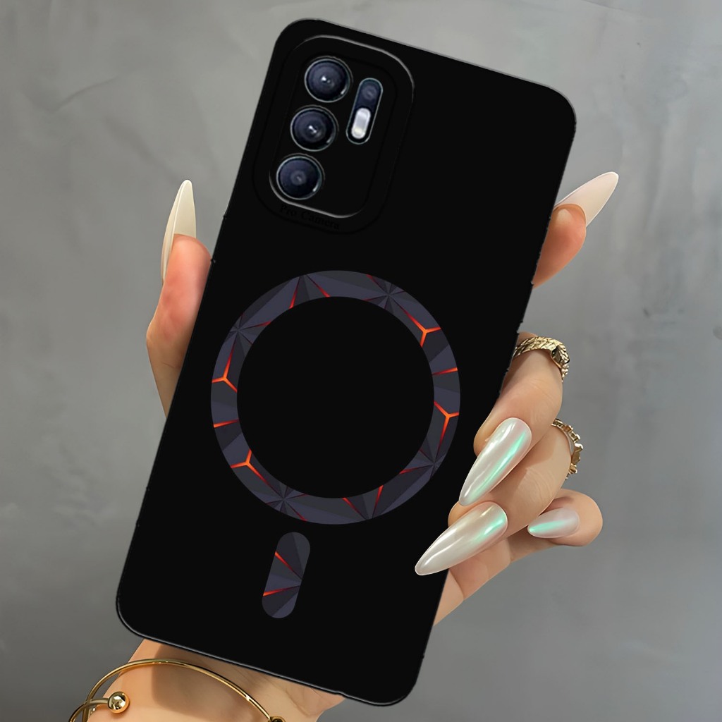 [SC8] SOFTCASE UNTUK HP OPPO RENO 6 4G MODEL RING NEON TERBARU  | BAHAN KARET TEBAL | NYAMAN DI GENG