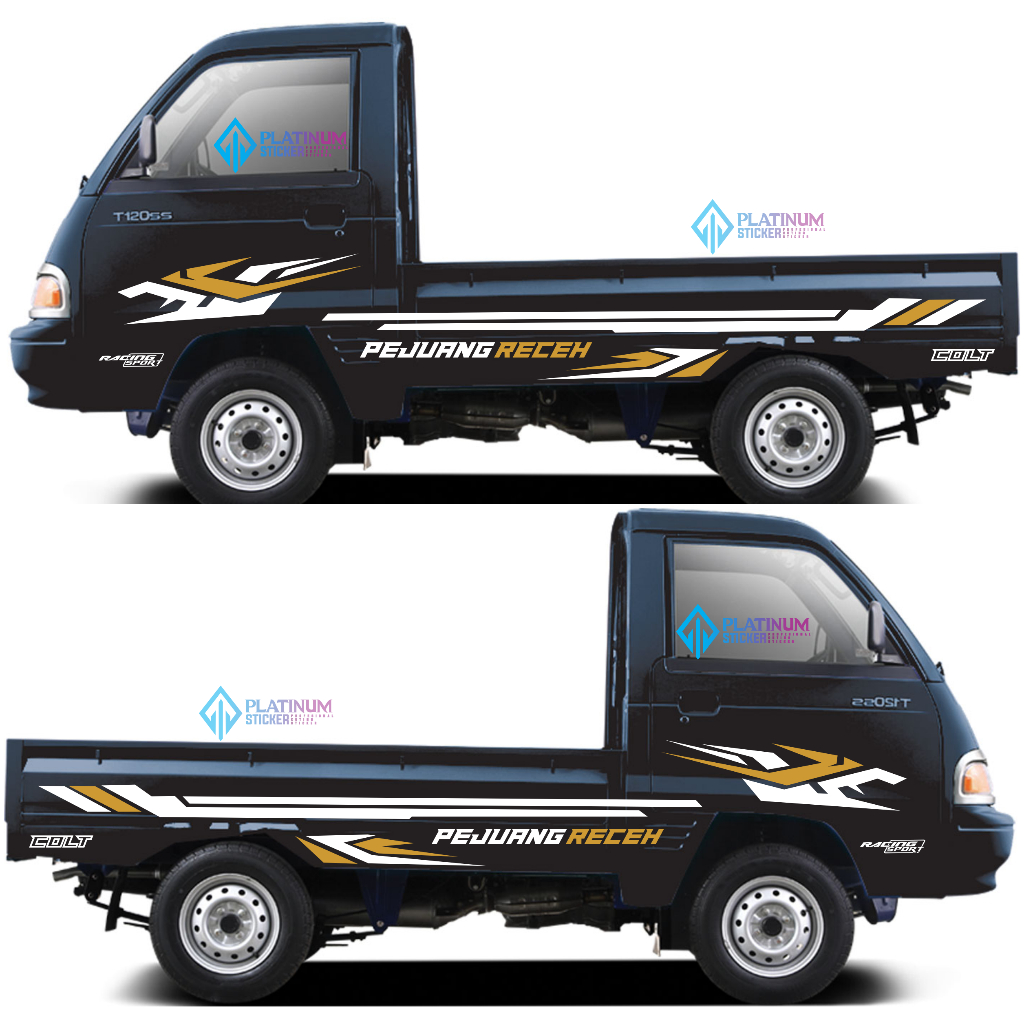 [COD] STIKER CUTTING MOBIL VARIASI STIKER PICK-UP T120SS STICKER BODY SAMPING PICK UP T120SS TERLARI