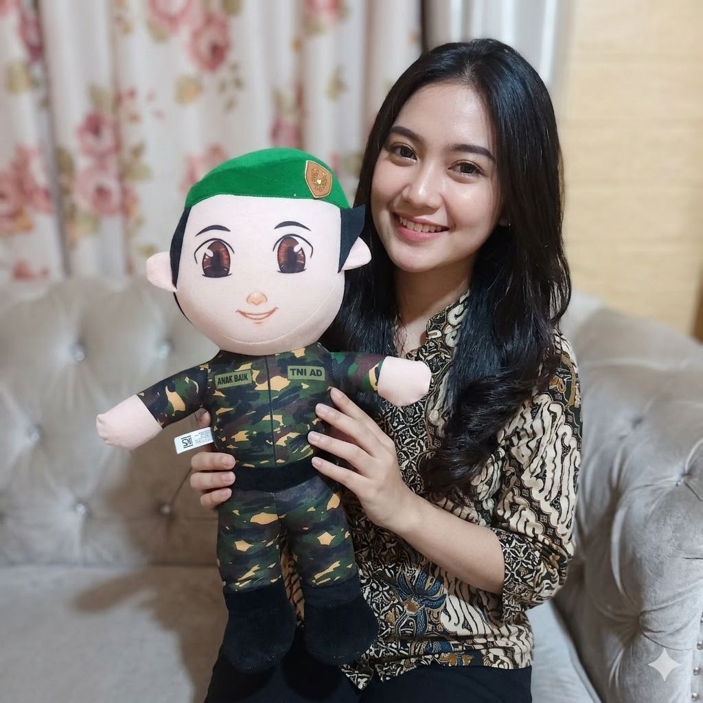 Boneka profesi TNI & POLISI BONEKA TNI AD,TNI AL,TNI AU,POLISI