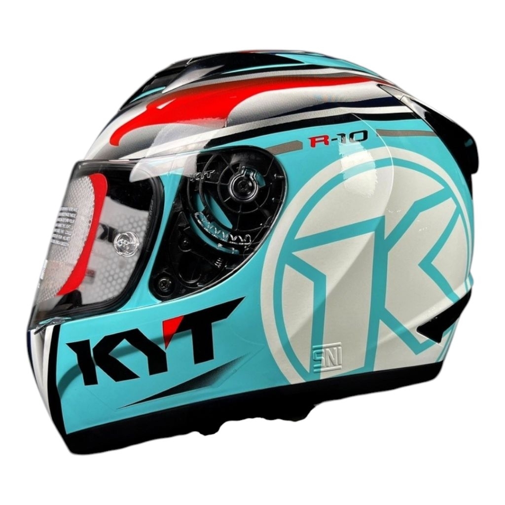 Helm Full Face KYT R10 Aqua Marine Original