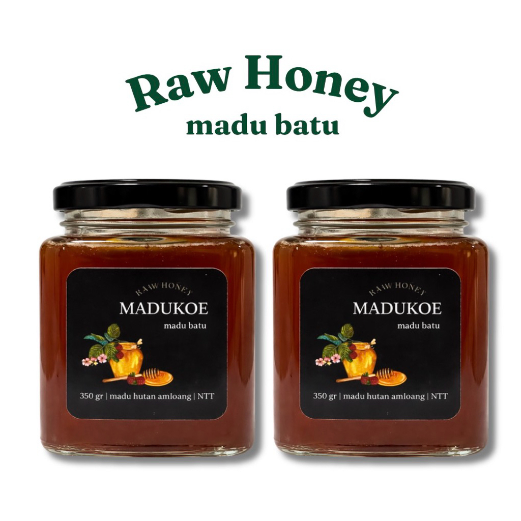 [2 pcs] Madu Liar Hutan Amfoang NTT - Madu Batu 350gr