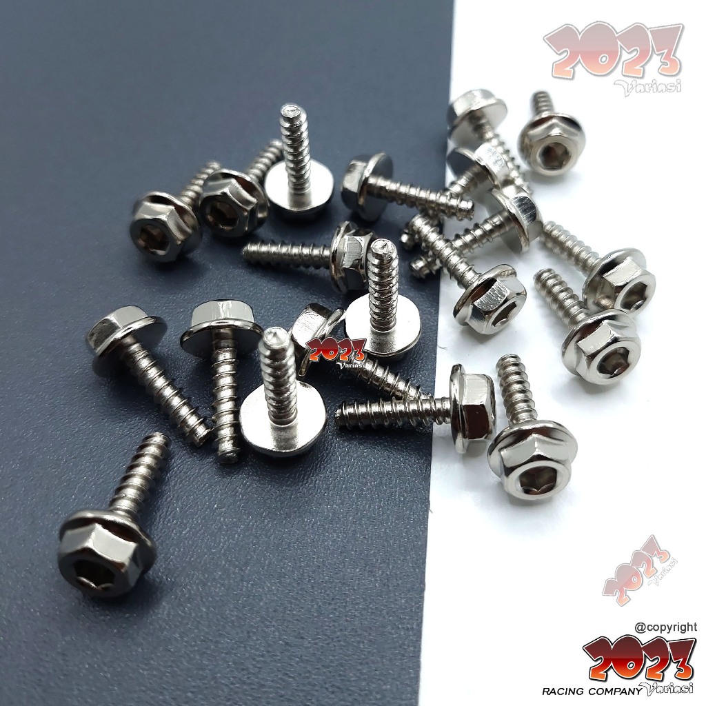 Baut Probolt Body Honda 2 Kunci Stainless Chrome