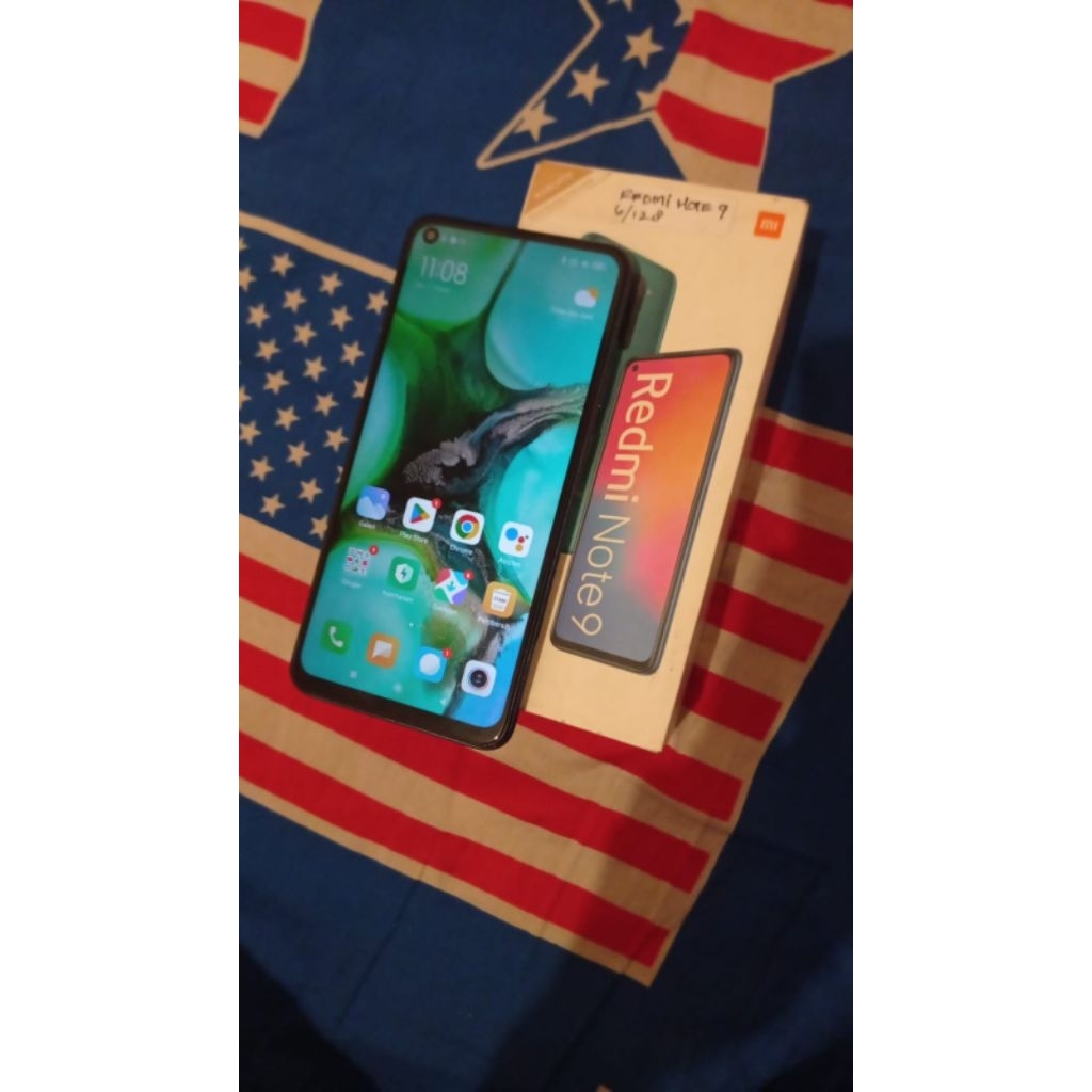 REDMI NOTE 9 RAM 6+2 INTERNAL 128 HP+DHUS