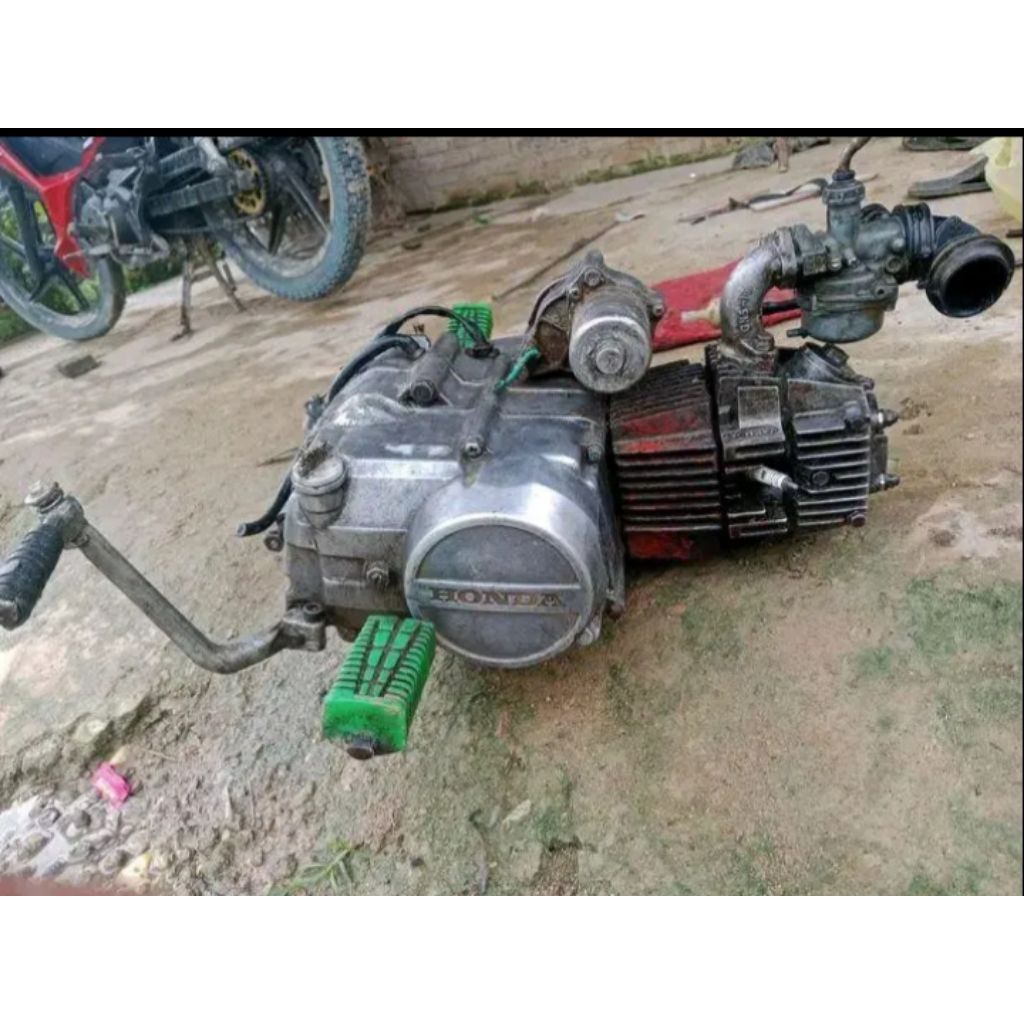 Mesin 1 bendel siap pasang rangka motor Honda Supra grand prima legenda Astrea Star C70 Original cab
