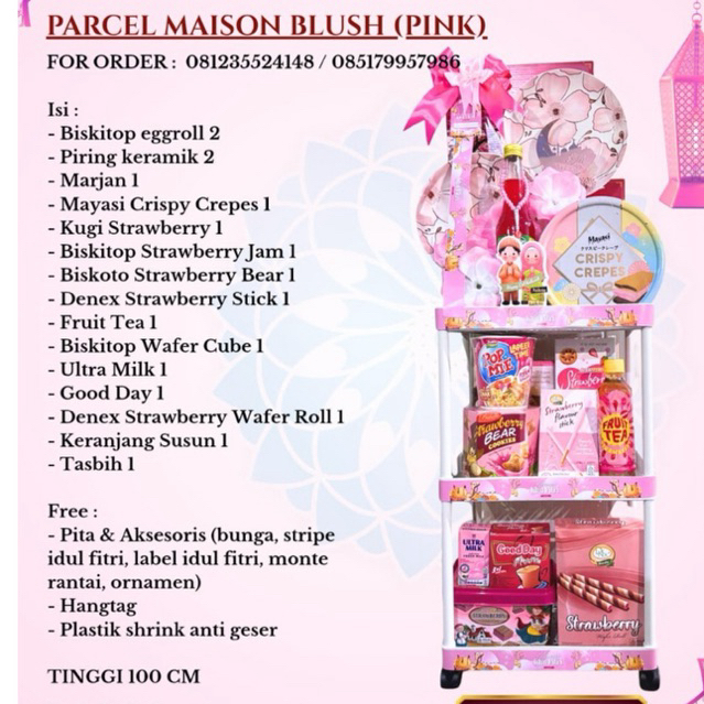 READY STOK PARCEL LEBARAN/ HAMPERS LEBARAN/ PARCEL UNIK LUCU/ PARCEL PINK/ HAMPERS LEBARAN SURABAYA