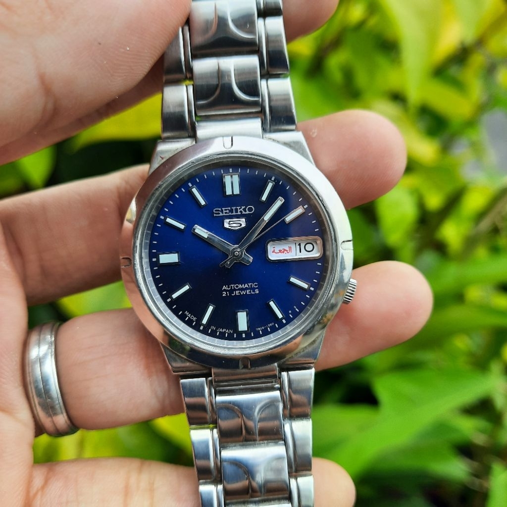 JDM Seiko 5 Automatic 7S26-01Z0 Navy Blue Sunbrust Dial not SNXS77K1 SNXS77
