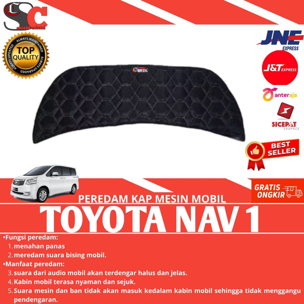 Peredam panas dan suara kap mesin mobil TOYOTA NAV1