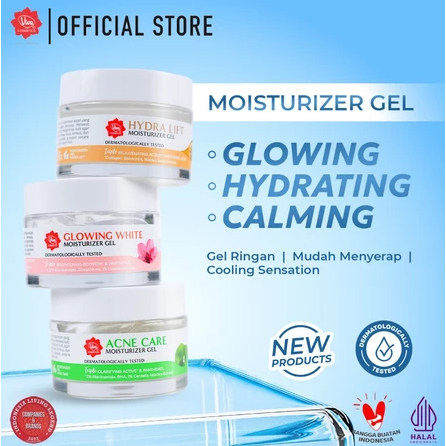 VIVA MOISTURIZER GEL - SERIES LENGKAP // JSELECTIV X JHON KOSMETIK // Pelembap Wajah VIVA - ORI BPOM