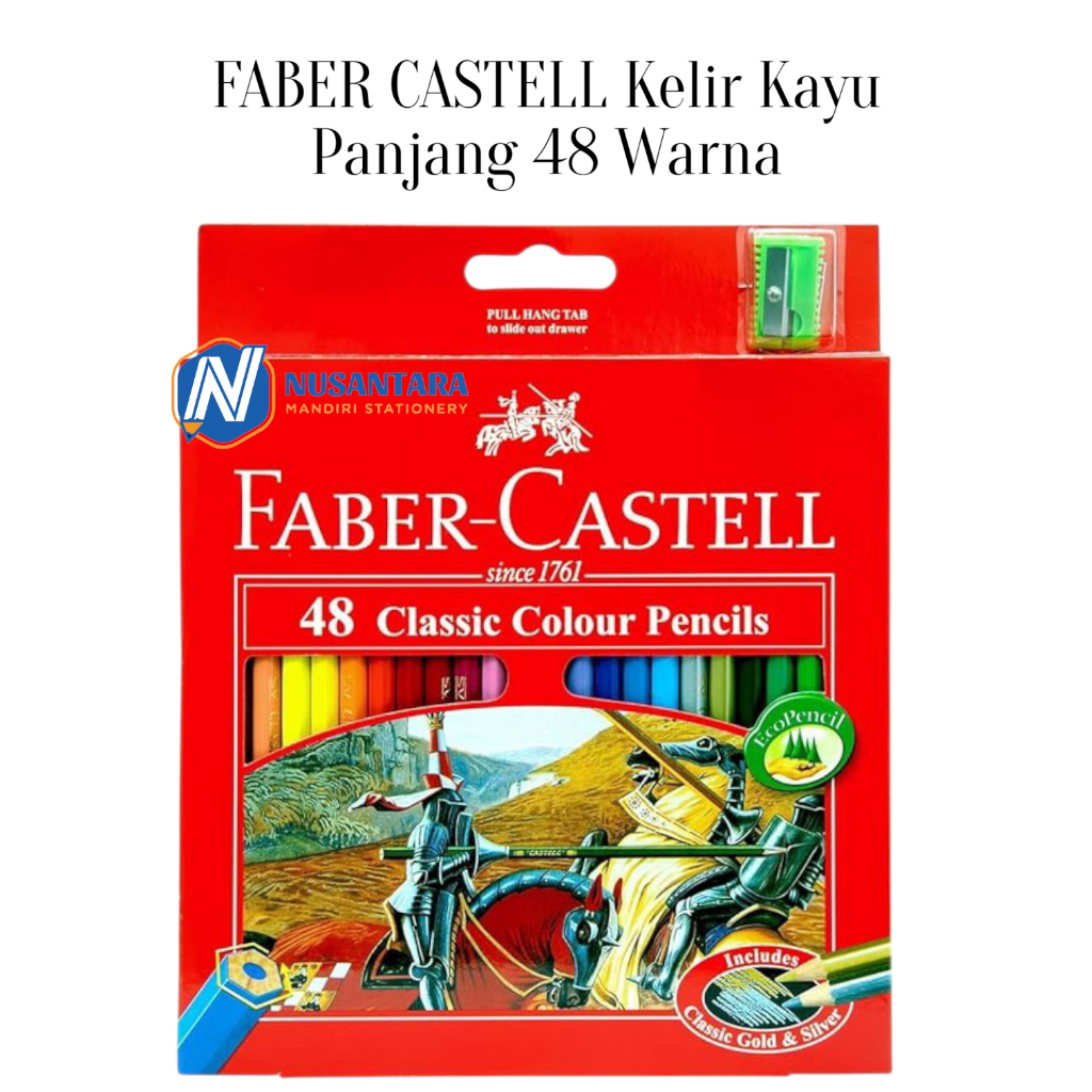 FABER CASTELL Kelir kayu 48 warna