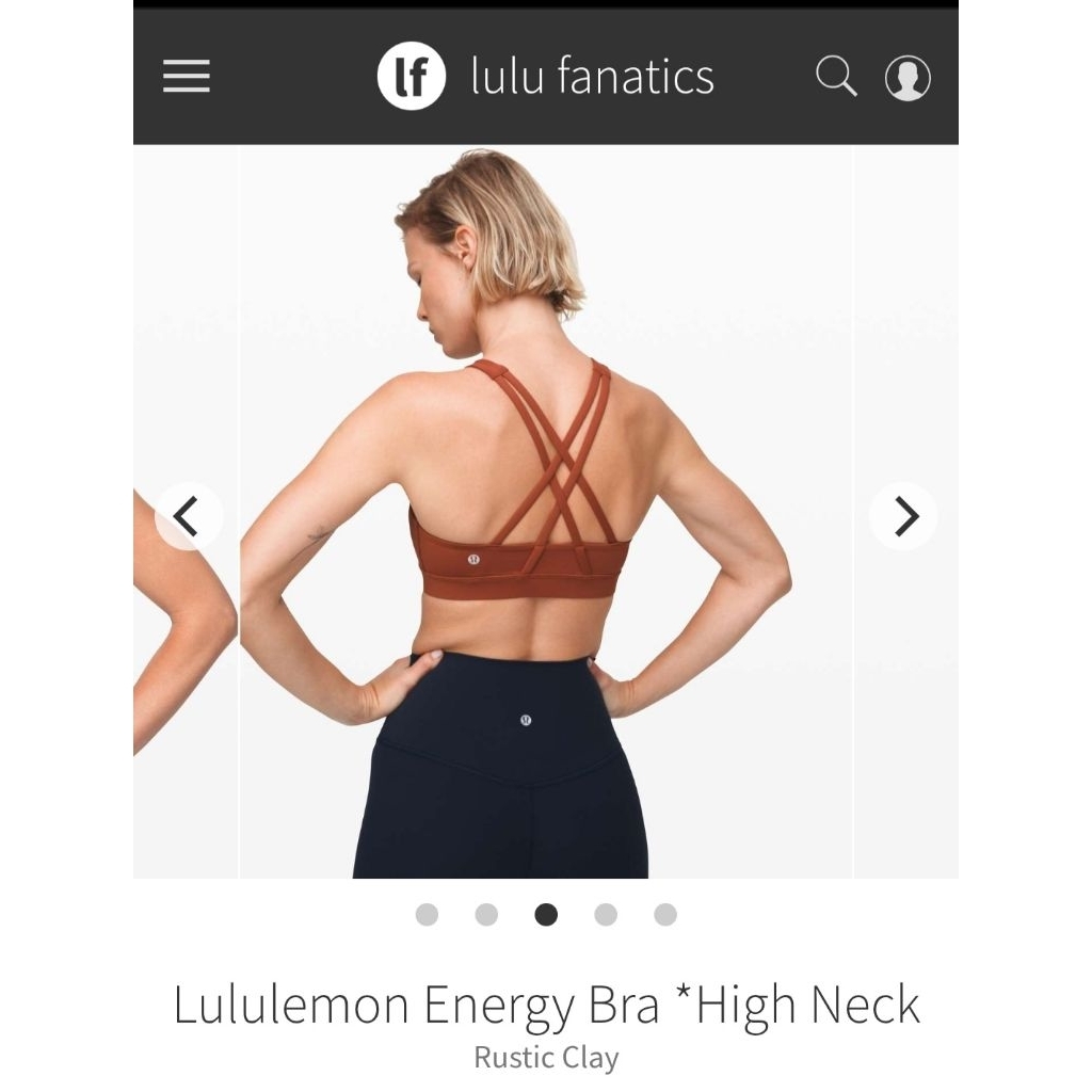 lululemon sport bra sz L