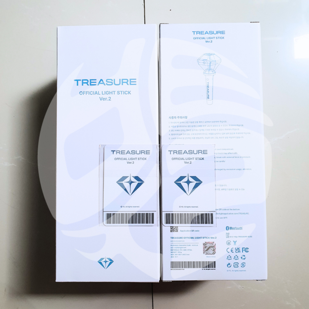 [READY] TREASURE Official Lightstick Version 2 Sealed Full Set Weverse Shop POB Photocard