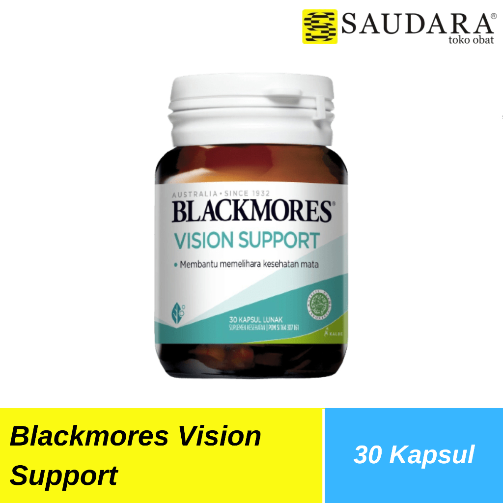 Blackmores Vision Support 30's - Suplemen Kesehatan Mata, Vitamin Mata