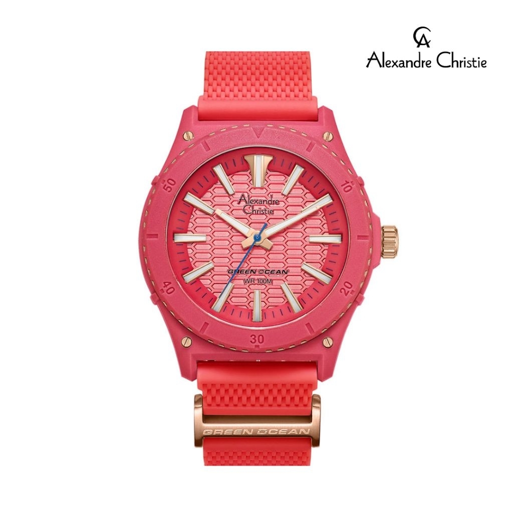 Jam Tangan Wanita ALEXANDRE CHRISTIE Green Ocean AC6584