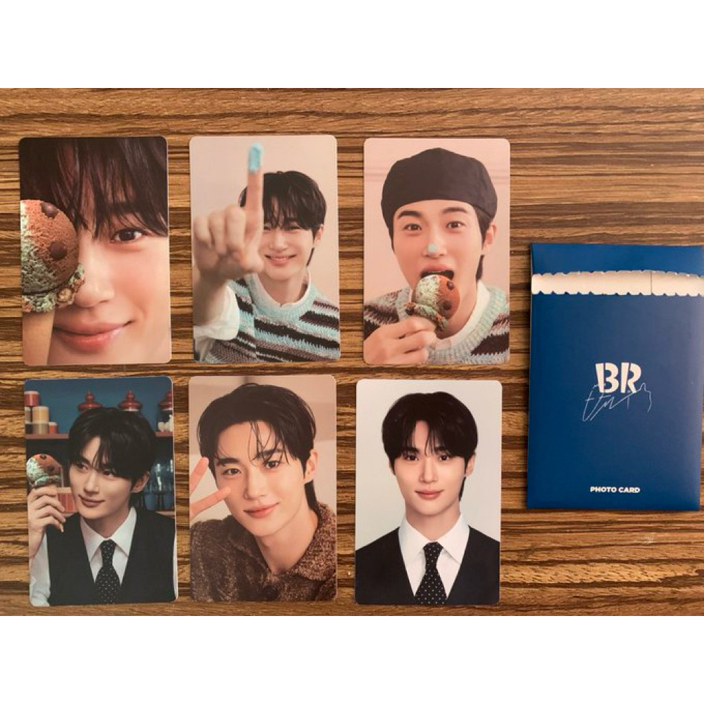 (READY STOCK) Baskin Robbins x Byeon Wooseok Photocard Set