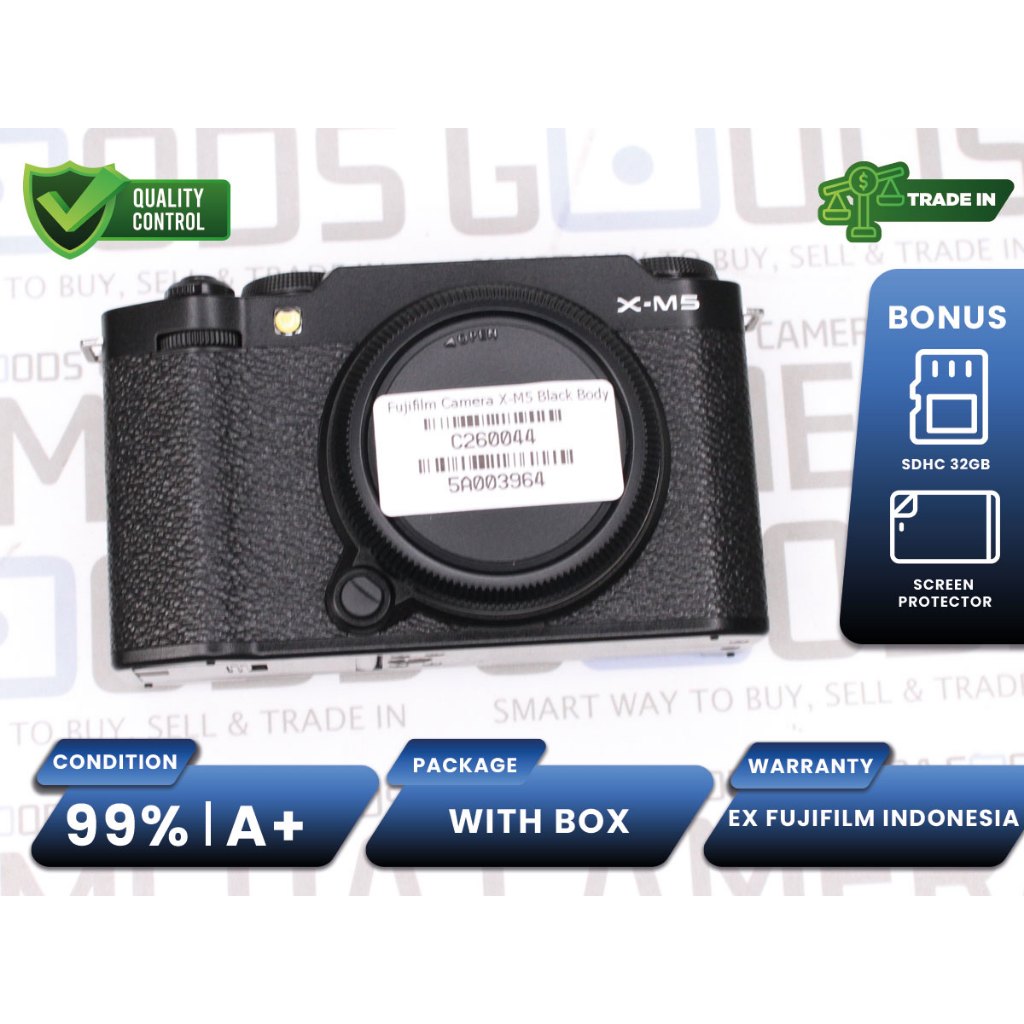 Kamera Fujifilm X-M5 Mirrorless Full Frame Body Only Second Bekas Grade A+ / Fujifilm XM5 - C260044
