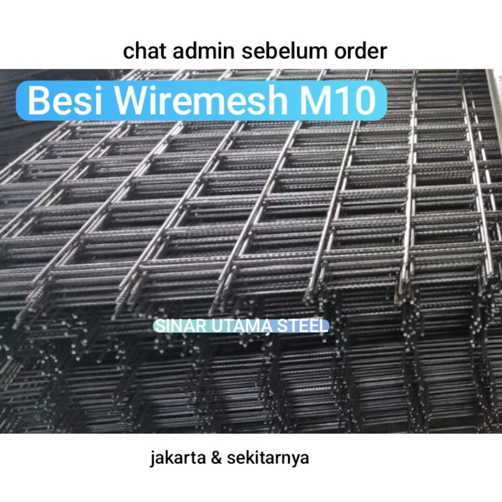 Besi wiremesh M10 SNI FULL / Besi Kotak Wiremesh M10 FULL SNI / Besi Wermes M10 / WIREMESH COR