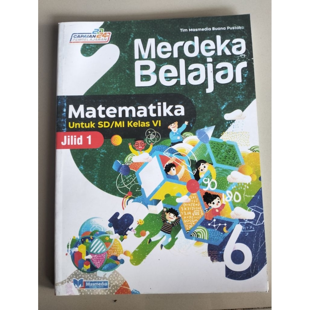 buku matematika kelas 6 SD jilid 1 masmedia
